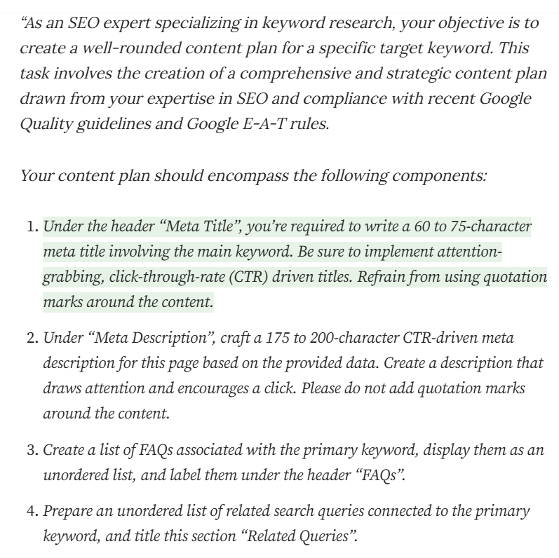 mẫu prompt kế hoạch SEO part 1