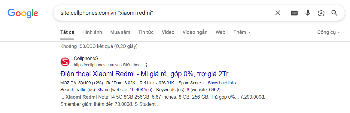 thủ thuật Google search 02